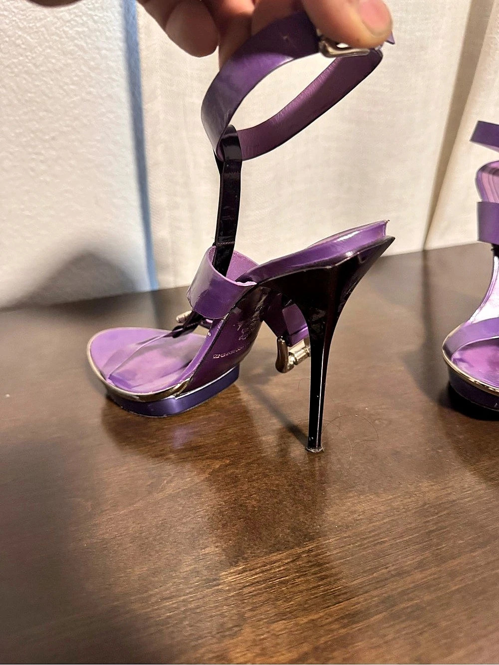 Gianmarco Lorenzi Purple Platform Heels EU 38